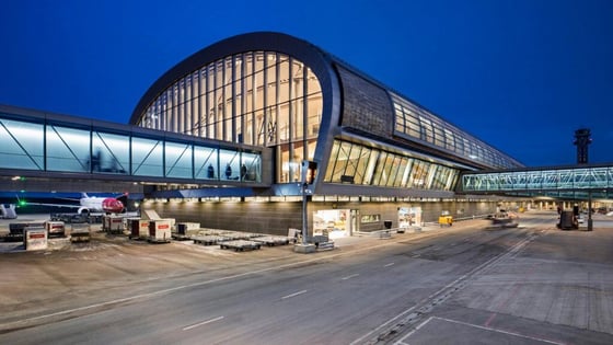 Imagem mostra o Aeroporto de Oslo, Noruega 